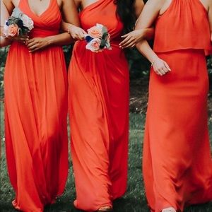 DAVID’S BRIDAL GUAVA BRIDESMAID DRESS SZ 8